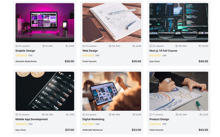 E-Learning Website