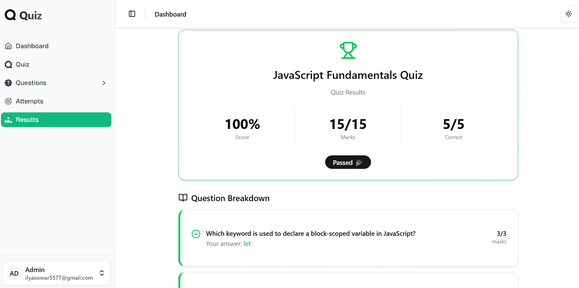 Quiz Application