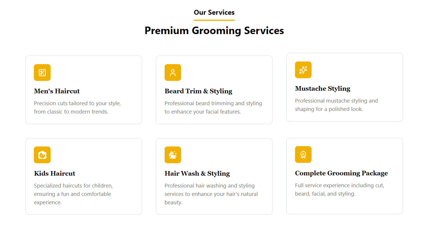 Barber Website