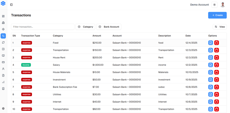 Finexa Finance App