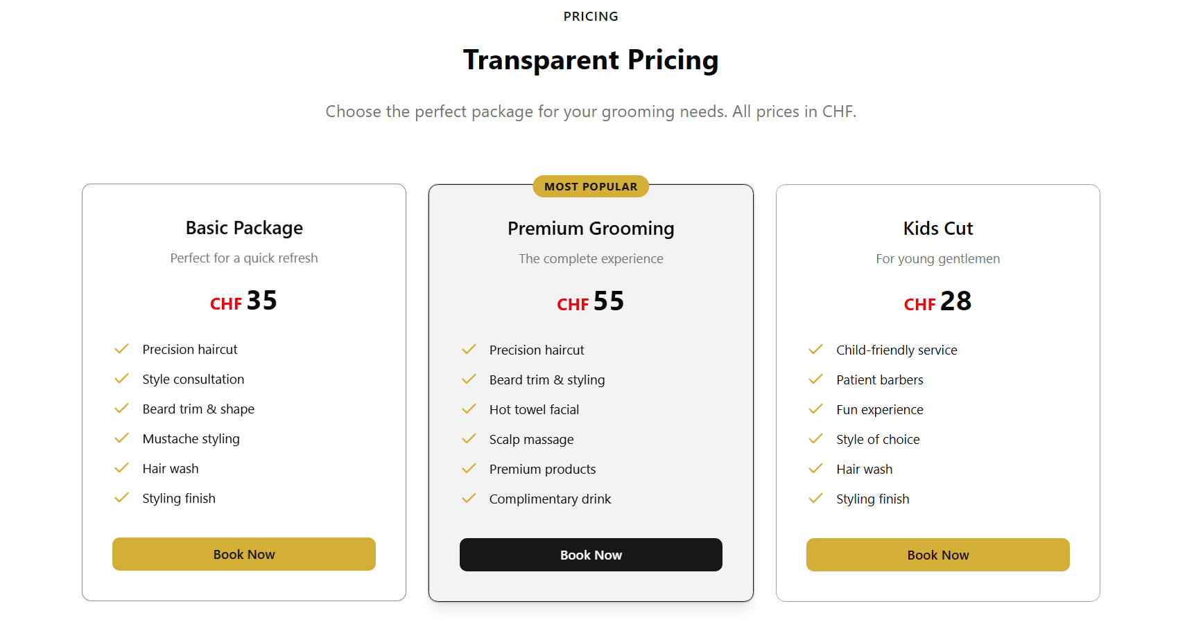 Barber Website