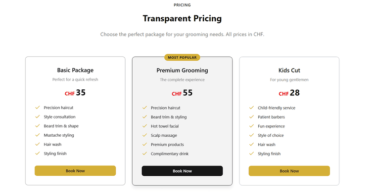 Barber Website